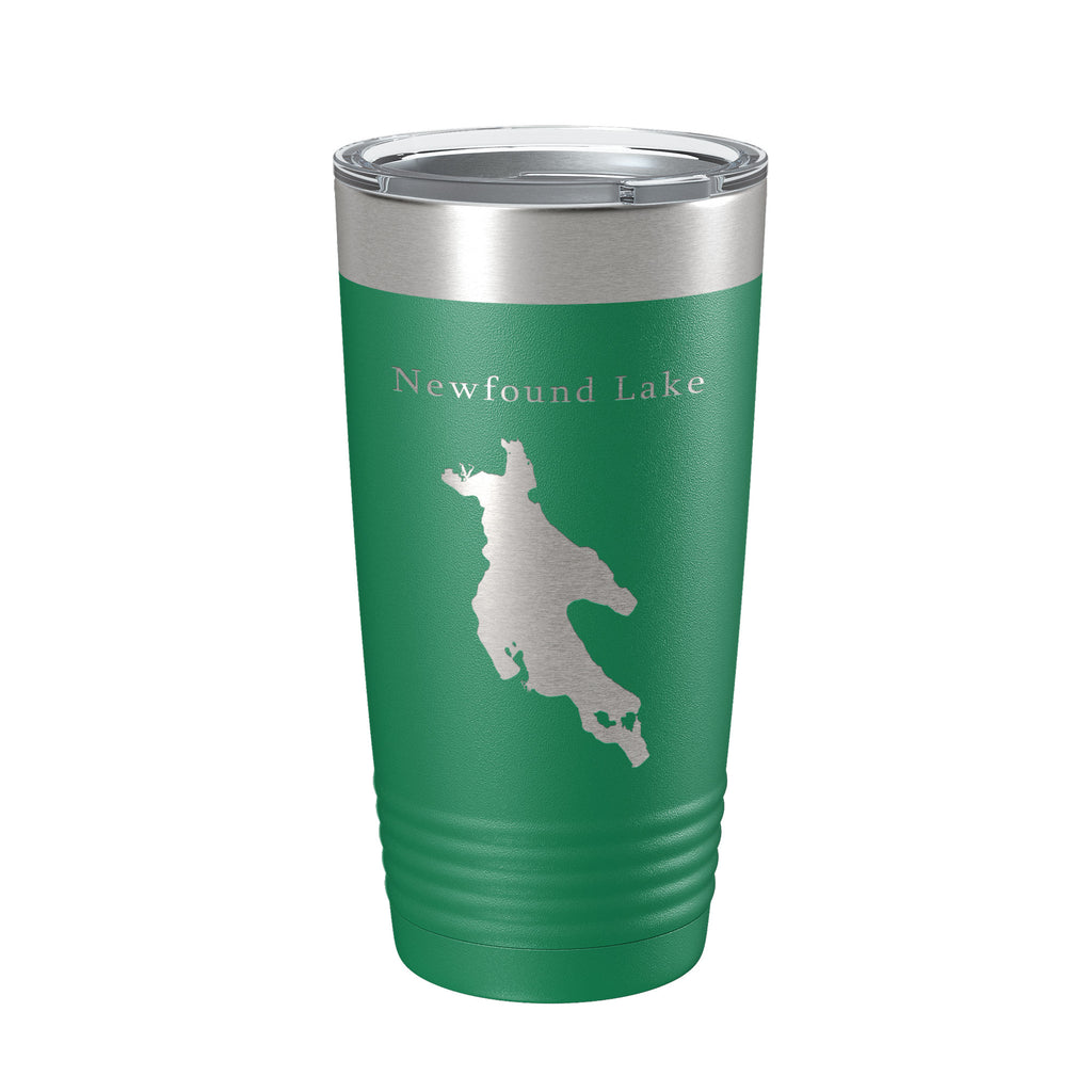 Newfound Lake Map Tumbler Travel Mug Insulated Laser Engraved Coffee Cup New Hampshire 20 oz