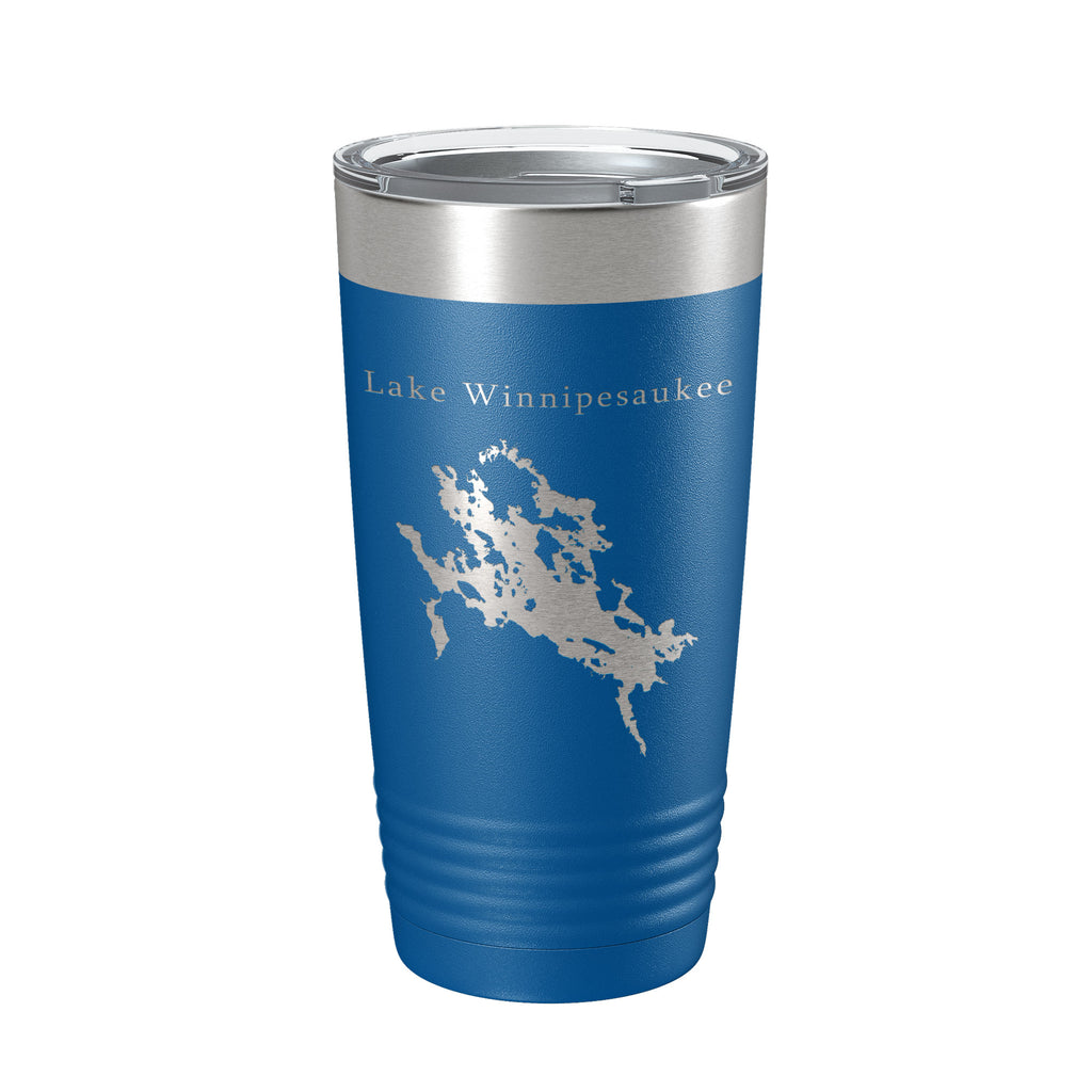 Lake Winnipesaukee Map Tumbler Travel Mug Insulated Laser Engraved Coffee Cup New Hampshire 20 oz