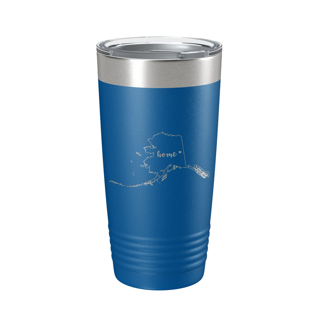 Alaska Tumbler Home State Travel Mug Insulated Laser Engraved Map Coffee Cup 20 oz