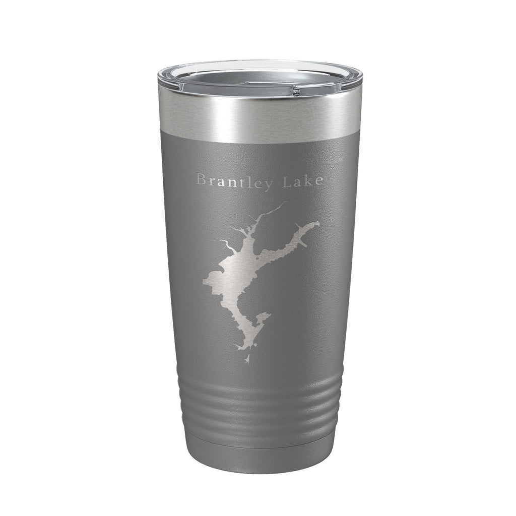 Brantley Lake Map Tumbler Travel Mug Insulated Laser Engraved Coffee Cup New Mexico 20 oz