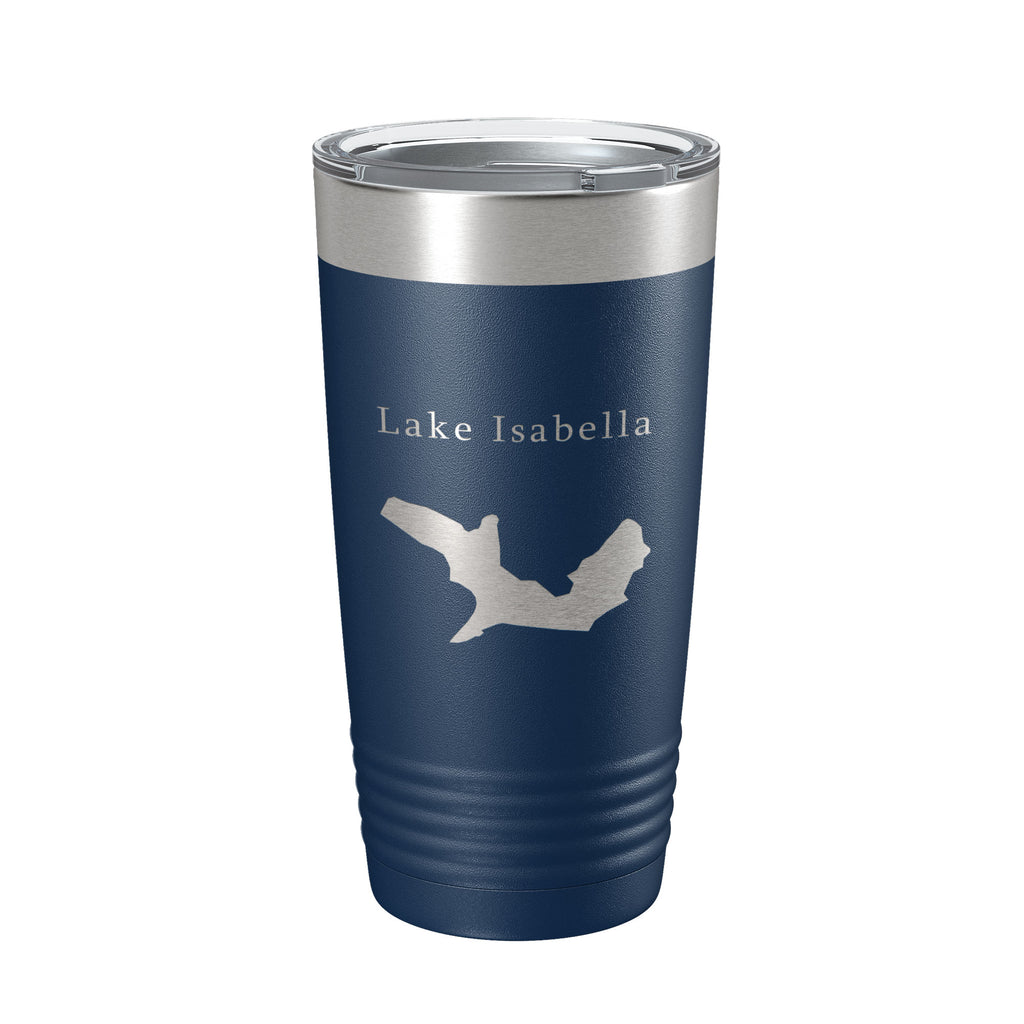 Lake Isabella Map Tumbler Travel Mug Insulated Laser Engraved Coffee Cup Hot Springs Village Arkansas 20 oz