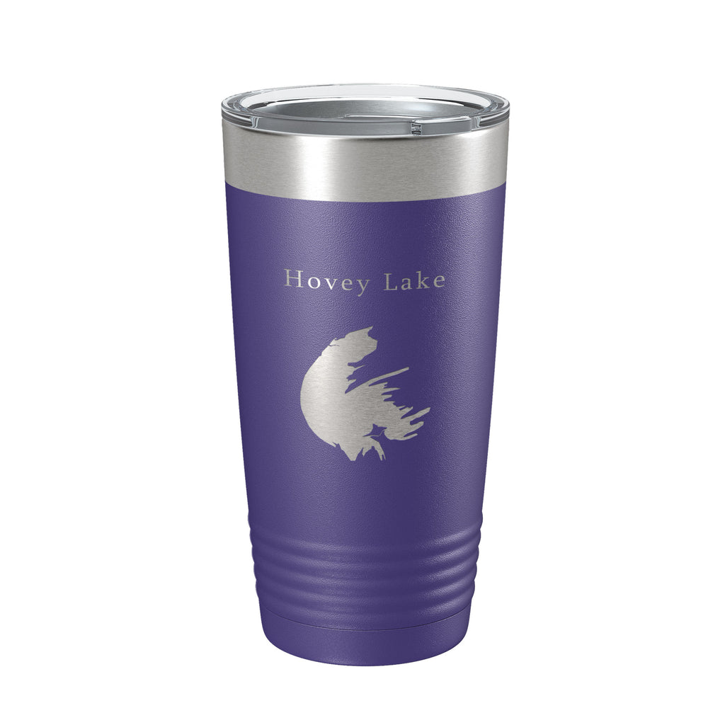 Hovey Lake Map Tumbler Travel Mug Insulated Laser Engraved Coffee Cup Ohio River Indiana 20 oz