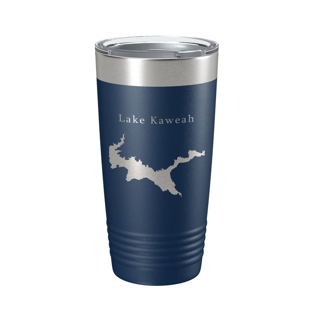 Lake Kaweah Map Tumbler Travel Mug Insulated Laser Engraved Coffee Cup California 20 oz