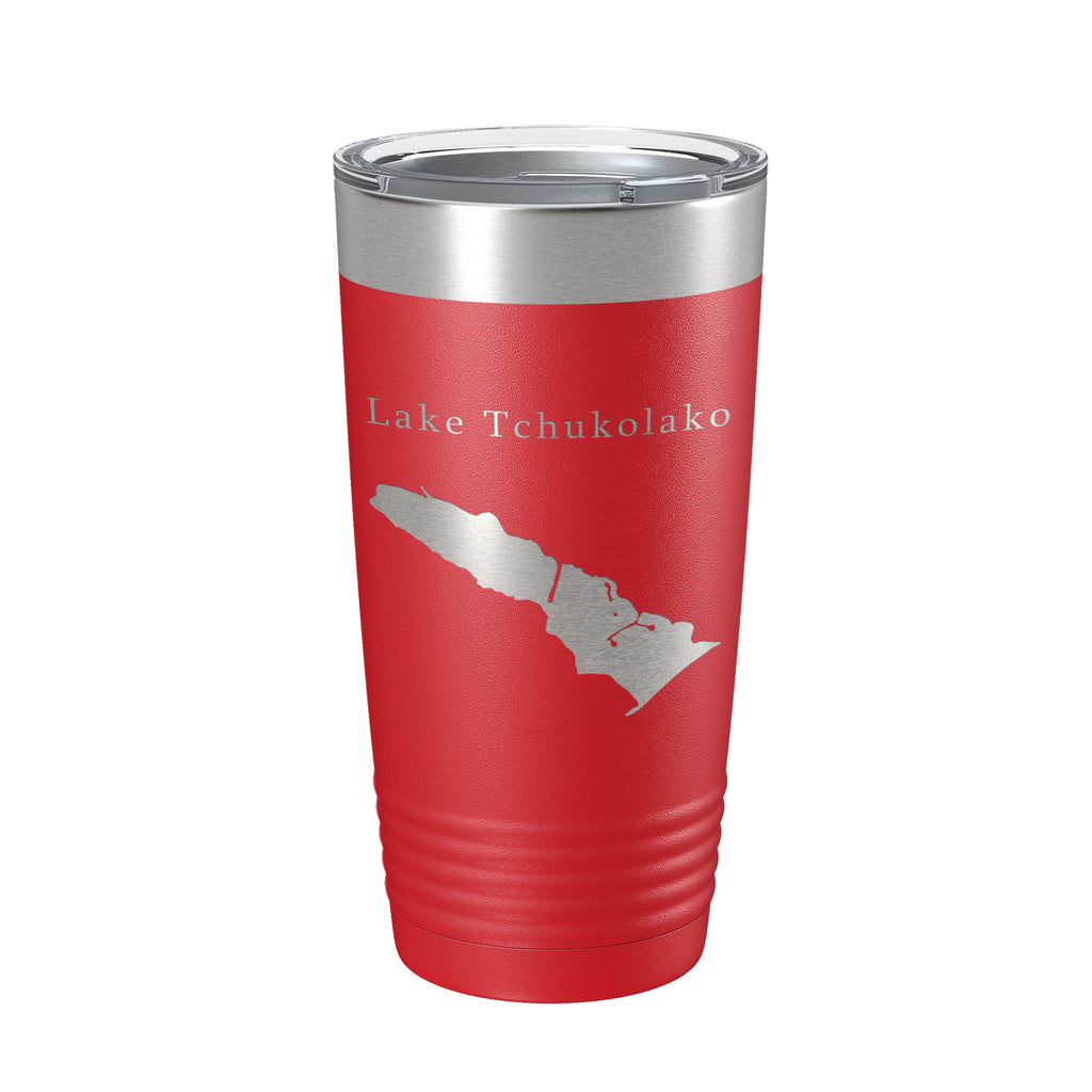 Lake Tchukolako Map Tumbler Travel Mug Insulated Laser Engraved Coffee Cup Georgia 20 oz