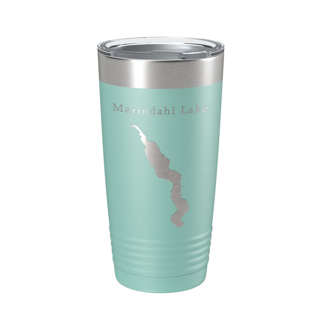 Marindahl Lake Map Tumbler Travel Mug Insulated Laser Engraved Coffee Cup South Dakota 20 oz