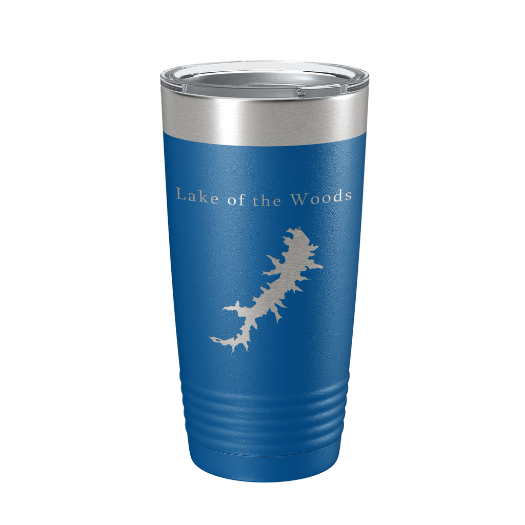 Lake of the Woods Map Tumbler Travel Mug Insulated Laser Engraved Coffee Cup Virginia 20 oz