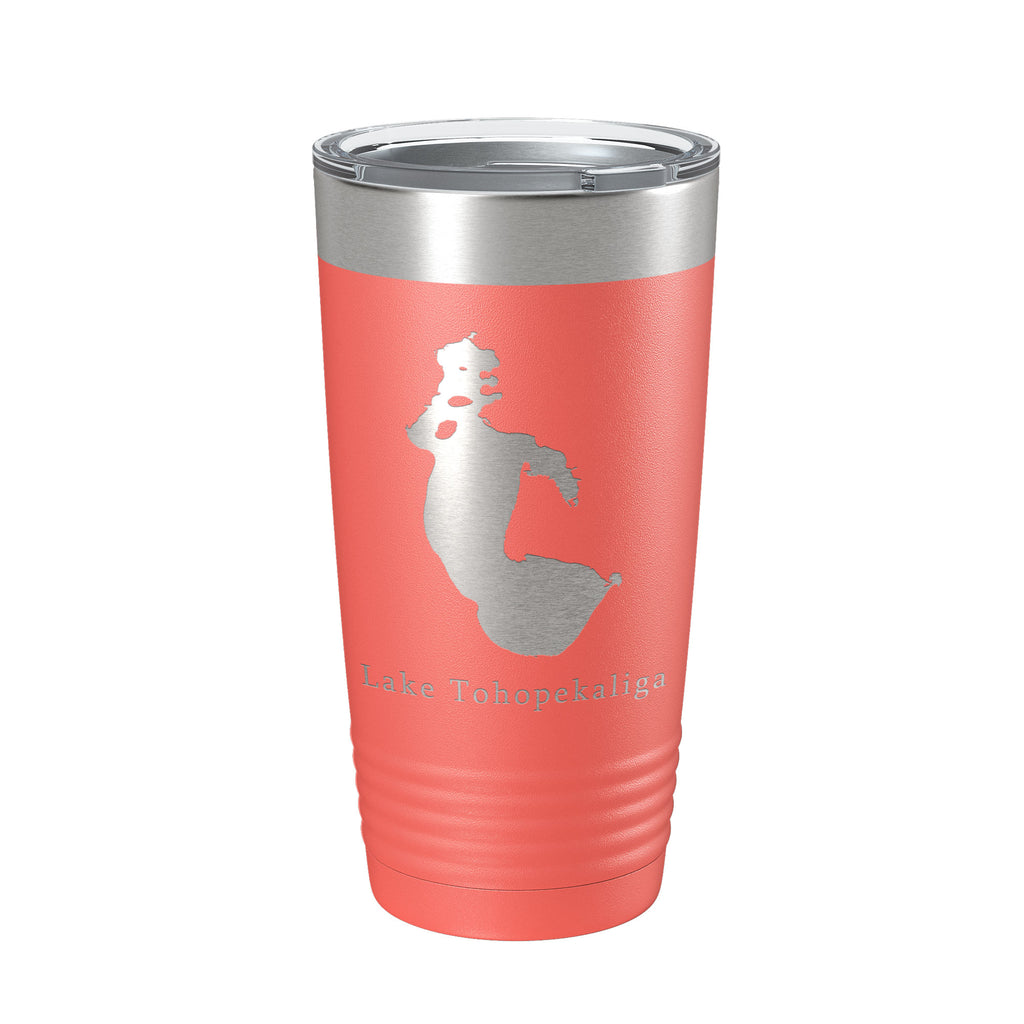 Lake Tohopekaliga Map Tumbler Travel Mug Insulated Laser Engraved Coffee Cup Florida 20 oz