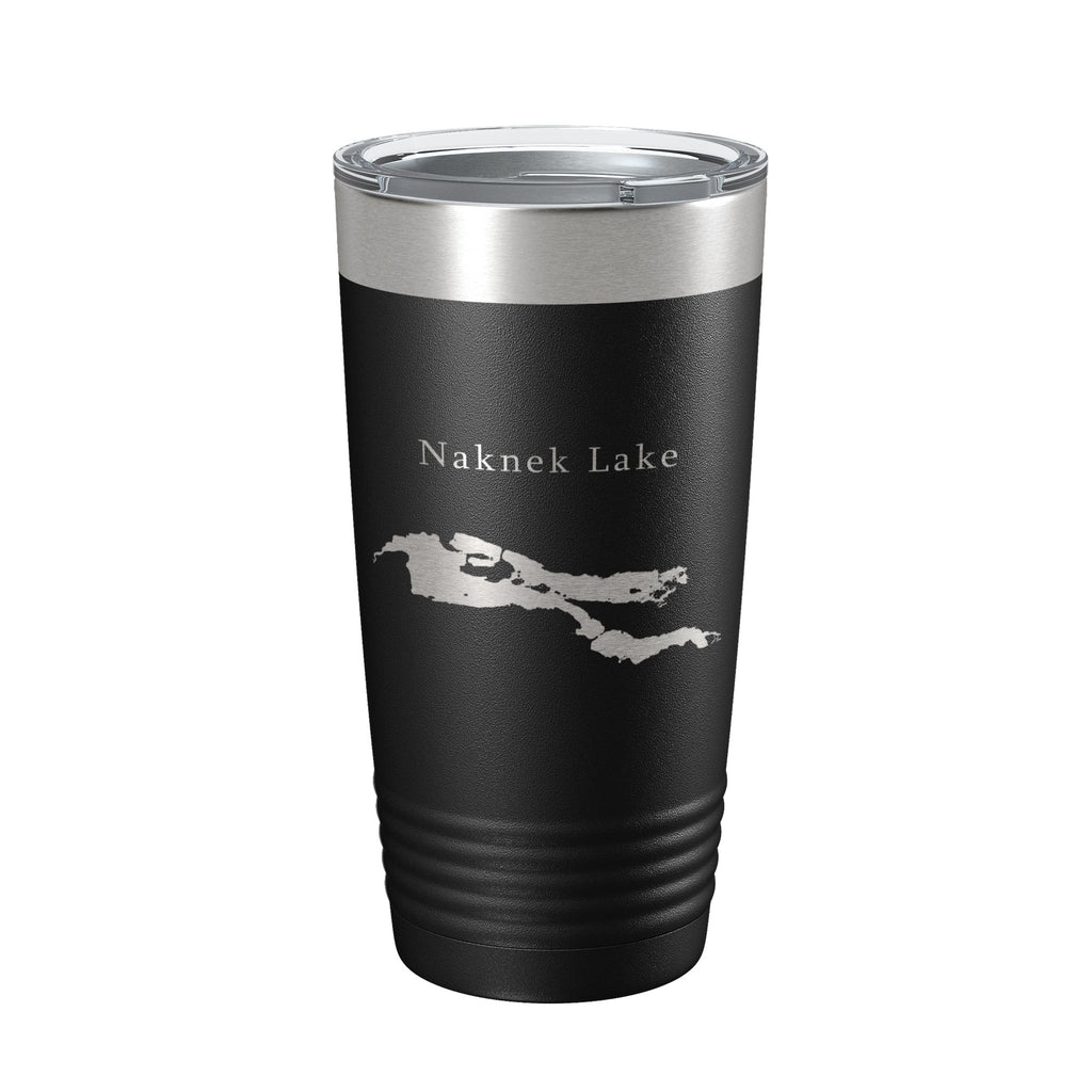 Naknek Lake Map Tumbler Travel Mug Insulated Laser Engraved Coffee Cup Alaska 20 oz