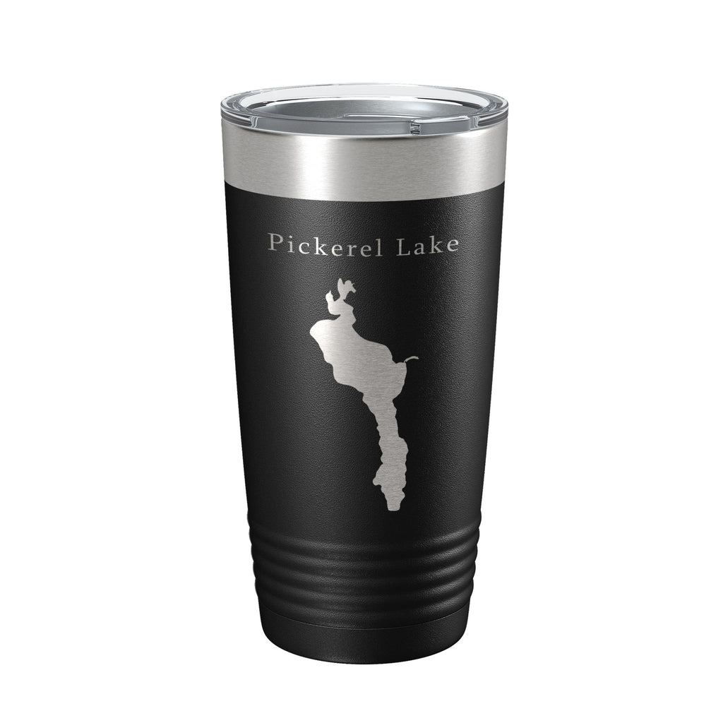 Pickerel Lake Map Tumbler Travel Mug Insulated Laser Engraved Coffee Cup South Dakota 20 oz