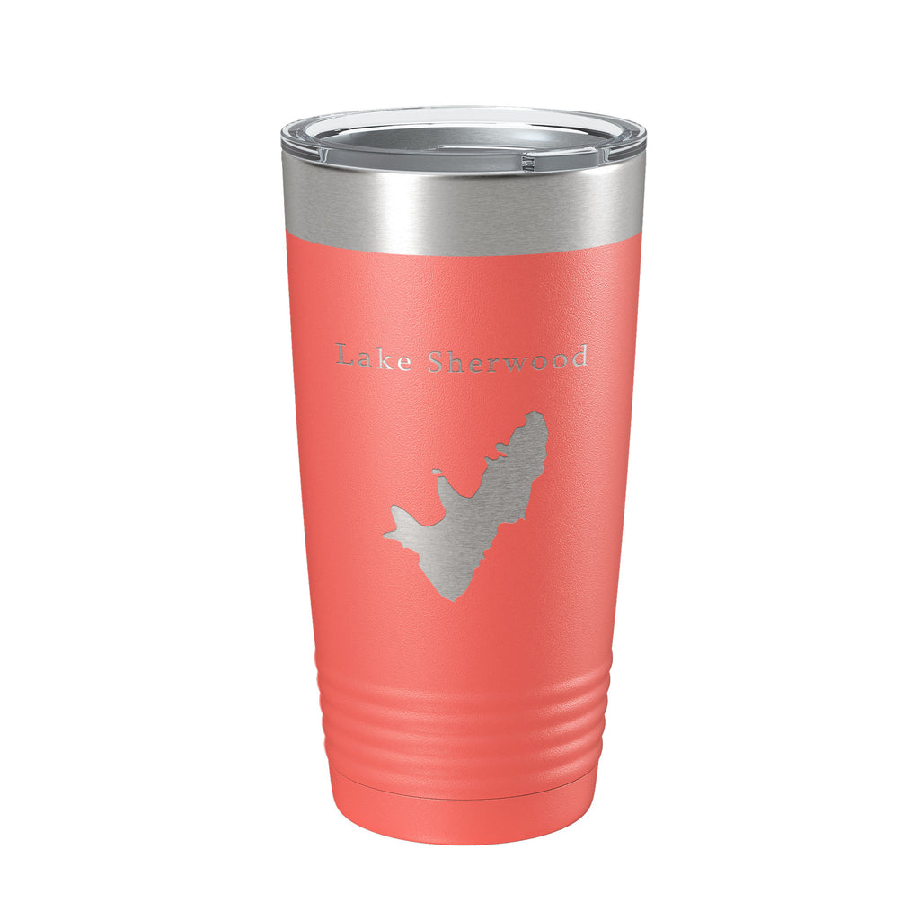 Lake Sherwood Map Tumbler Travel Mug Insulated Laser Engraved Coffee Cup West Virginia 20 oz