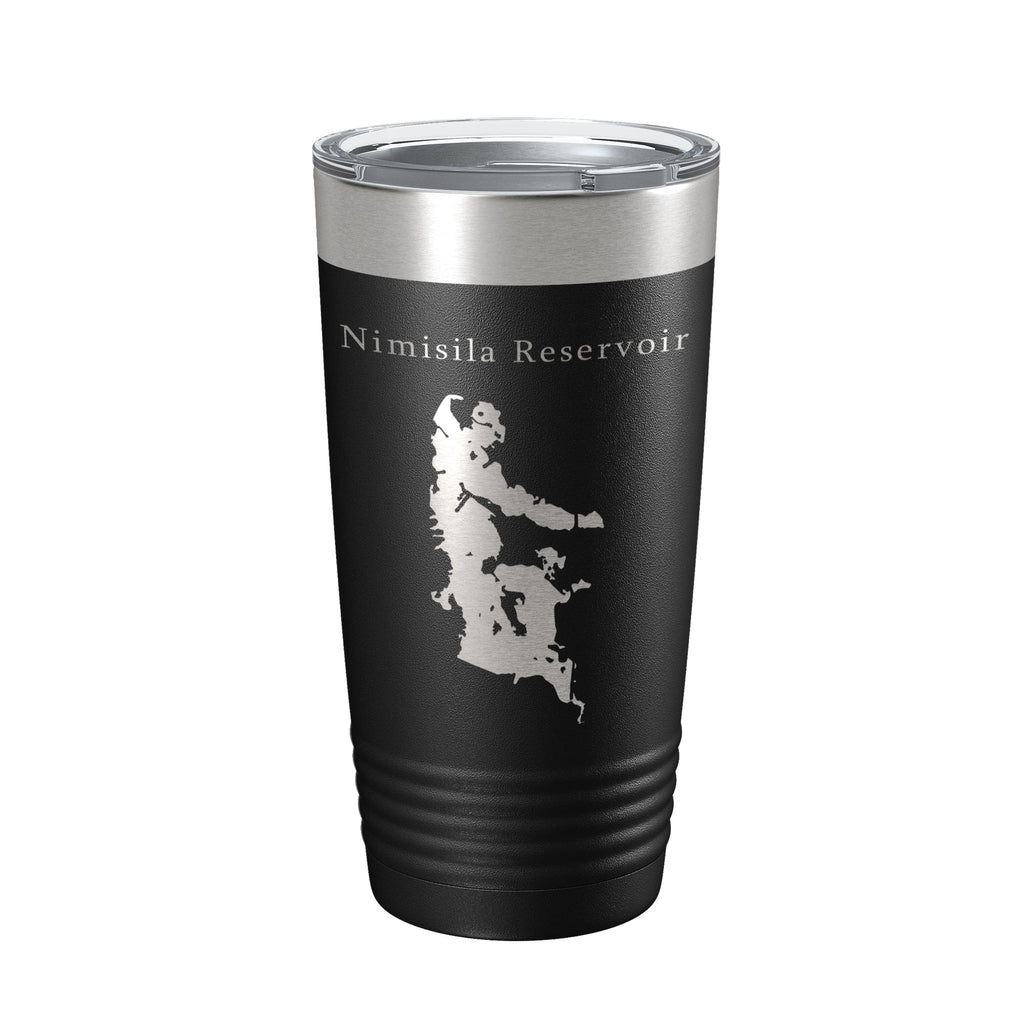 Nimisila Reservoir Tumbler Lake Map Travel Mug Insulated Laser Engraved Coffee Cup Ohio 20 oz