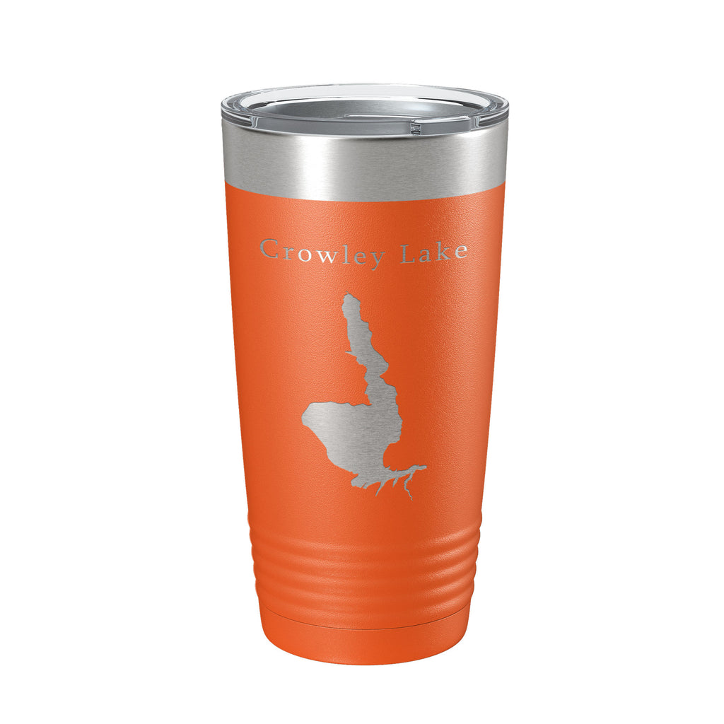 Crowley Lake Map Tumbler Travel Mug Insulated Laser Engraved Coffee Cup California 20 oz