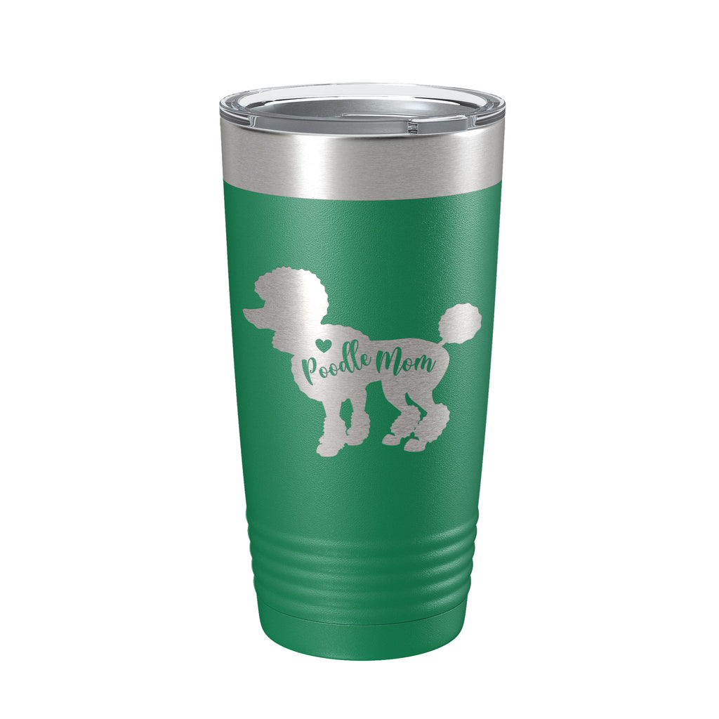 Poodle Mom Tumbler Dog Travel Mug Gift Insulated Laser Engraved Coffee Cup 20 oz