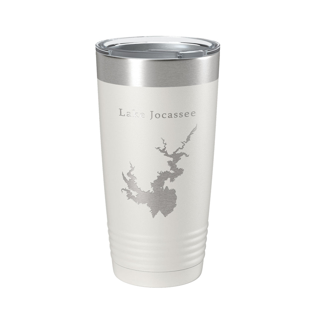 Lake Jocassee Map Tumbler Travel Mug Insulated Laser Engraved Coffee Cup North South Carolina 20 oz