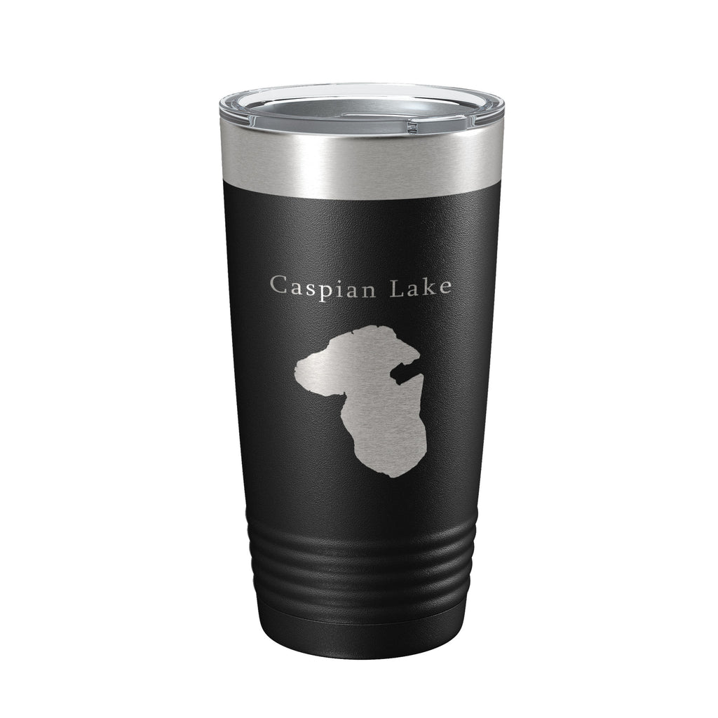 Caspian Lake Map Tumbler Travel Mug Insulated Laser Engraved Coffee Cup Vermont 20 oz