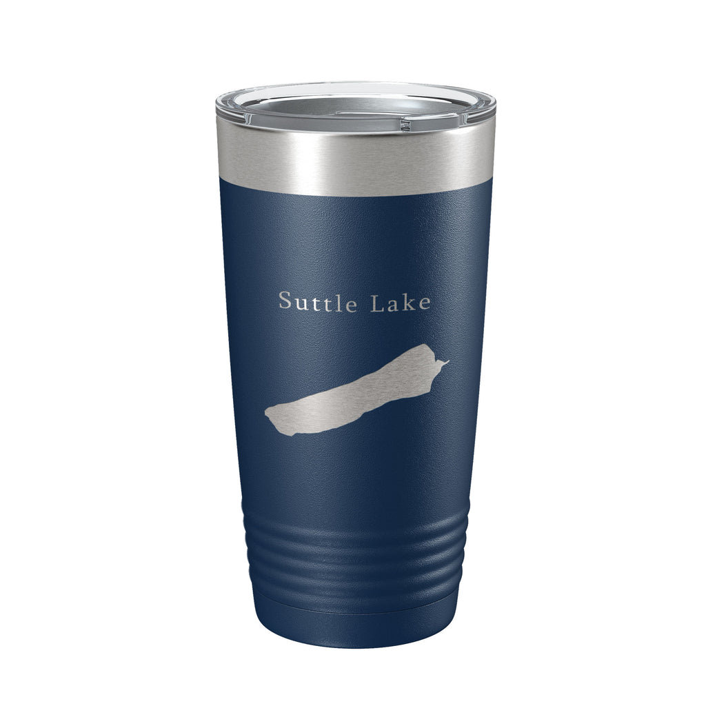 Suttle Lake Map Tumbler Travel Mug Insulated Laser Engraved Coffee Cup Oregon 20 oz