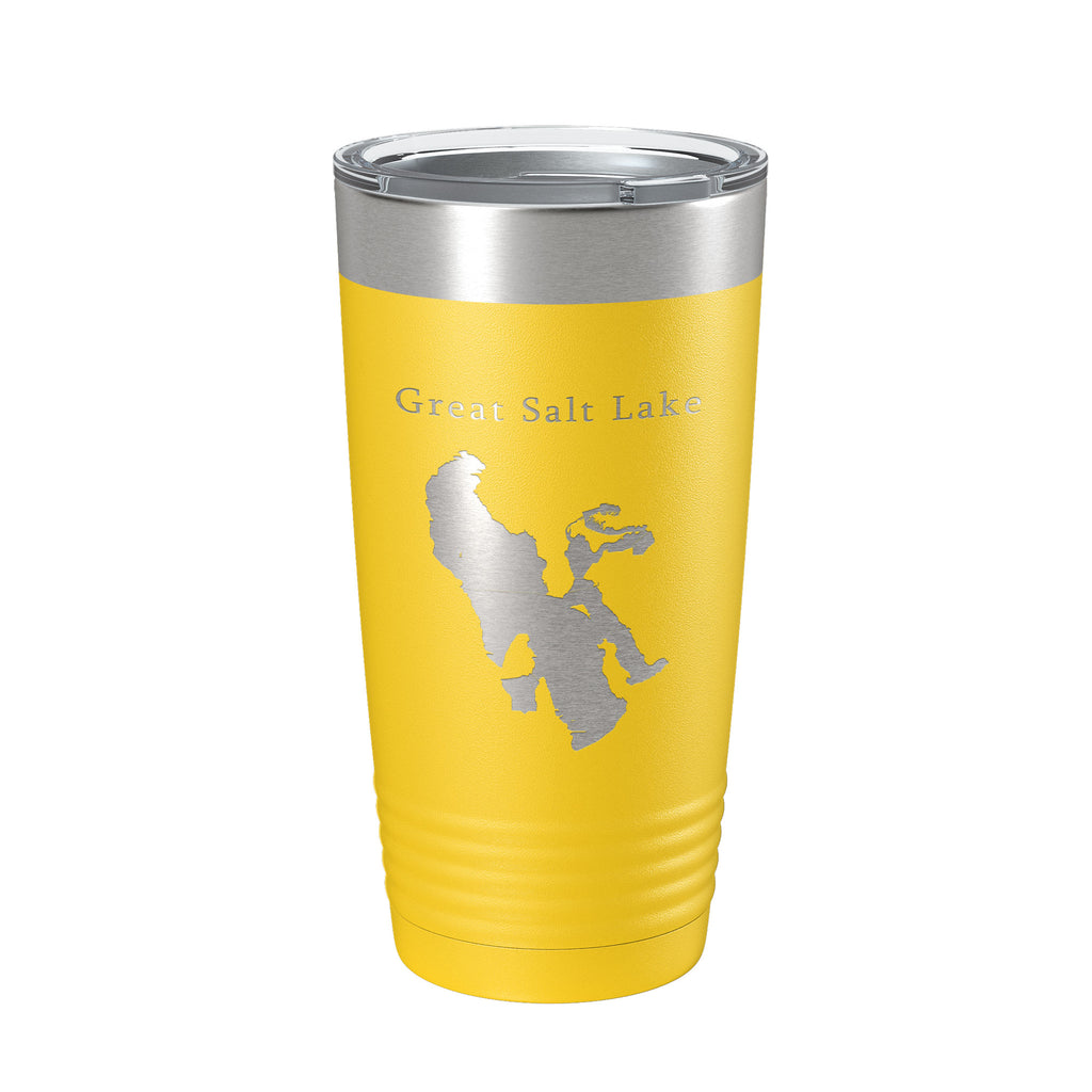 Great Salt Lake Map Tumbler Travel Mug Insulated Laser Engraved Coffee Cup City Ogden Utah 20 oz