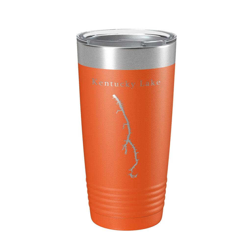 Kentucky Lake Map Tumbler Travel Mug Insulated Laser Engraved Coffee Cup Kentucky, Tennessee 20 oz