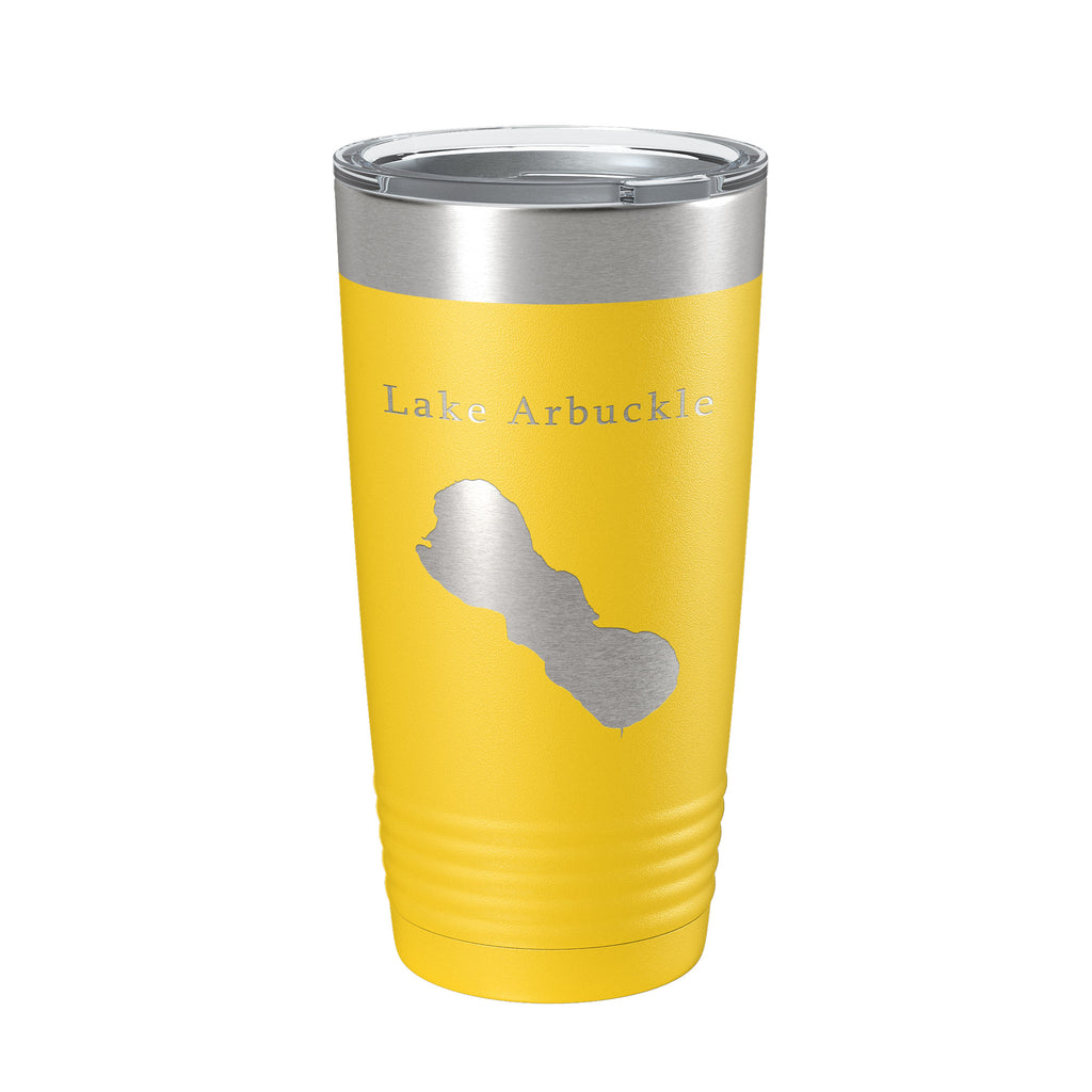 Lake Arbuckle Map Tumbler Travel Mug Insulated Laser Engraved Coffee Cup Florida 20 oz