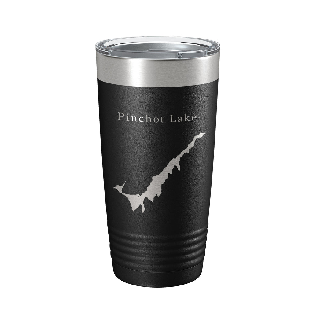 Pinchot Lake Map Tumbler Travel Mug Insulated Laser Engraved Coffee Cup Pennsylvania 20 oz