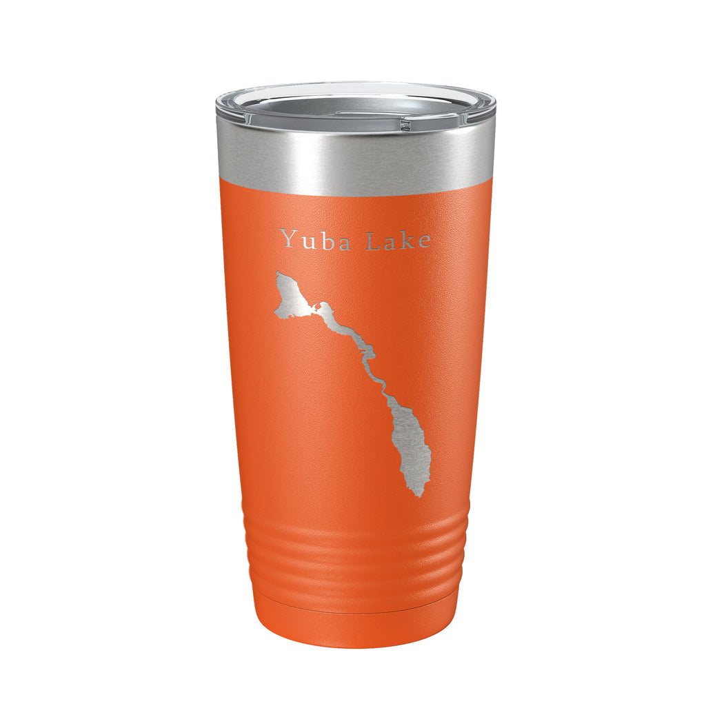 Yuba Lake Sevier Bridge Reservoir Map Tumbler Travel Mug Insulated Laser Engraved Coffee Cup Utah 20 oz