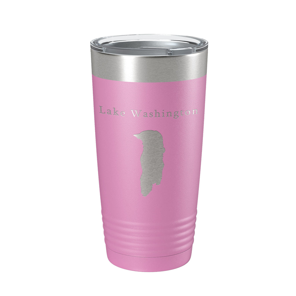 Lake Washington Map Tumbler Travel Mug Insulated Laser Engraved Coffee Cup Florida 20 oz