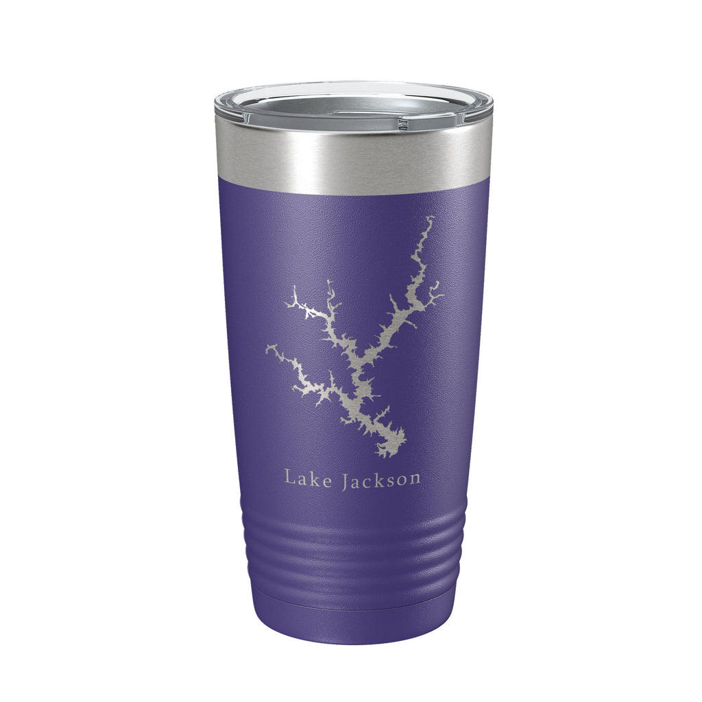 Lake Jackson Map Tumbler Travel Mug Insulated Laser Engraved Coffee Cup Georgia 20 oz