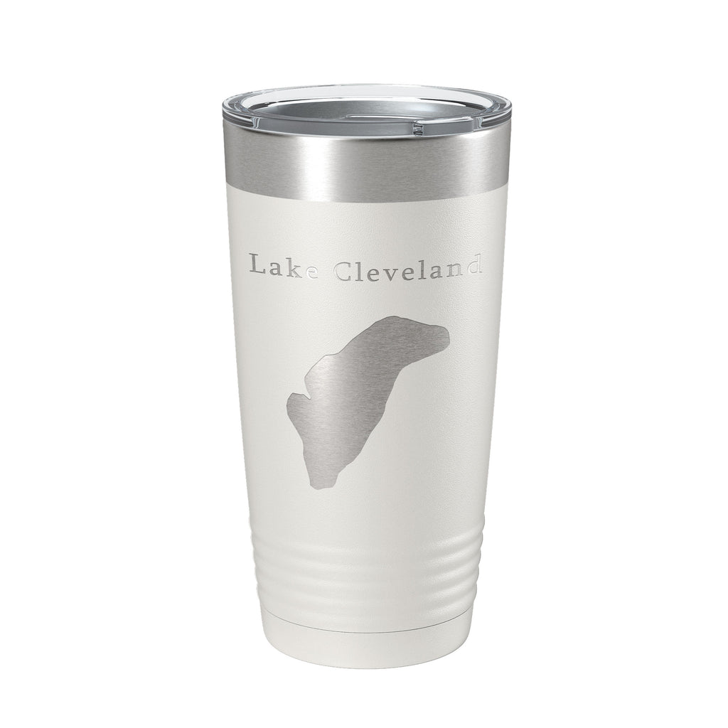 Lake Cleveland Map Tumbler Travel Mug Insulated Laser Engraved Coffee Cup Idaho 20 oz