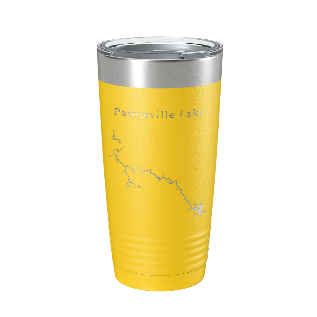 Paintsville Lake Map Tumbler Travel Mug Insulated Laser Engraved Coffee Cup Kentucky 20 oz