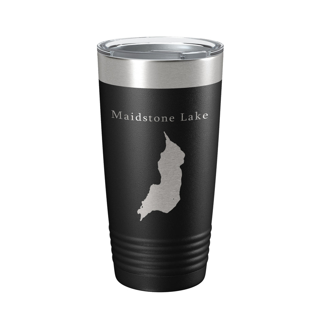 Maidstone Lake Map Tumbler Travel Mug Insulated Laser Engraved Coffee Cup Vermont 20 oz