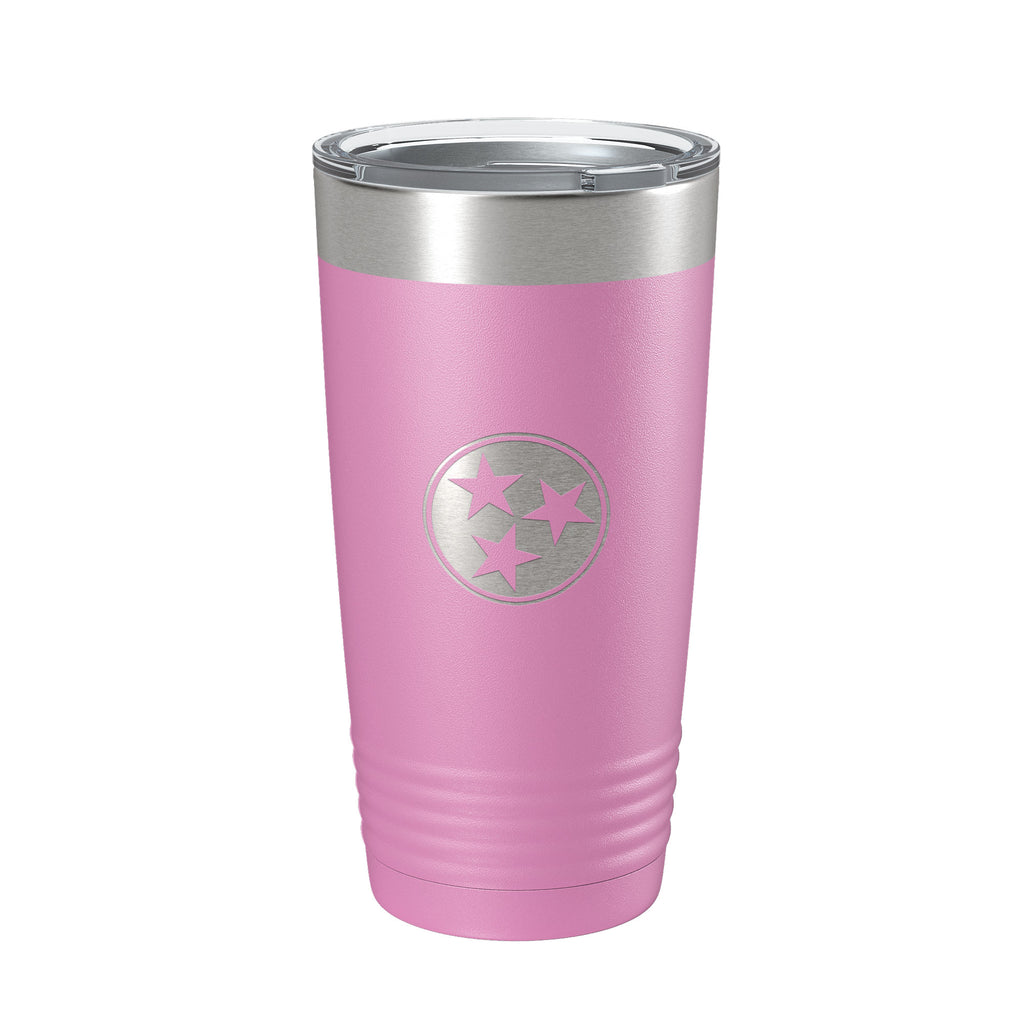 Tennessee Tristar Tumbler TN State Symbol Travel Mug Insulated Laser Engraved Coffee Cup 20 oz