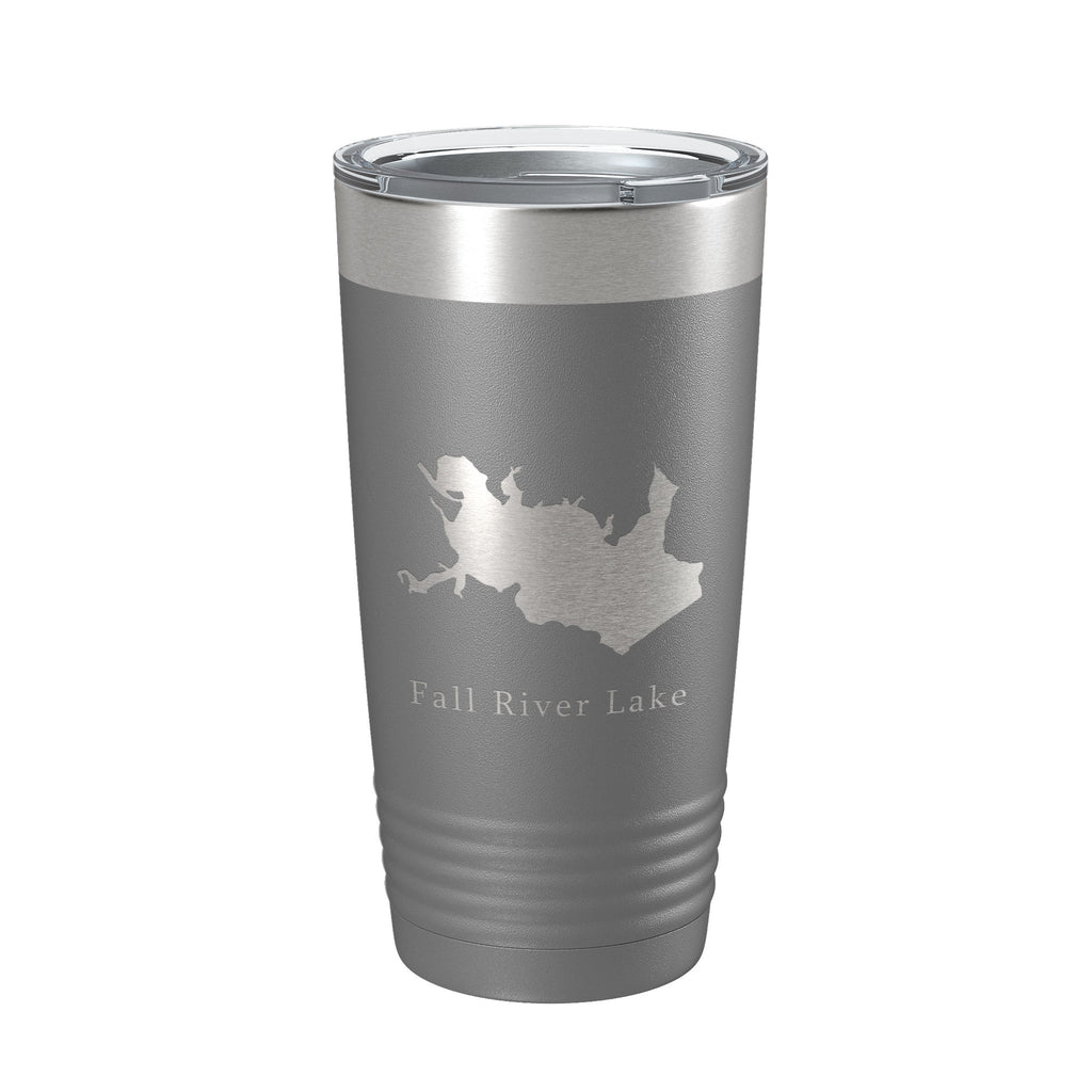 Fall River Lake Map Tumbler Travel Mug Insulated Laser Engraved Coffee Cup Kansas 20 oz