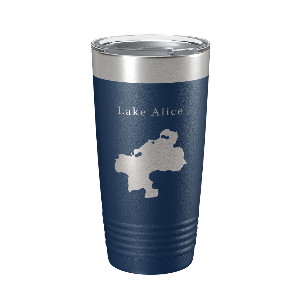 Lake Alice Map Tumbler Travel Mug Insulated Laser Engraved Coffee Cup Florida 20 oz