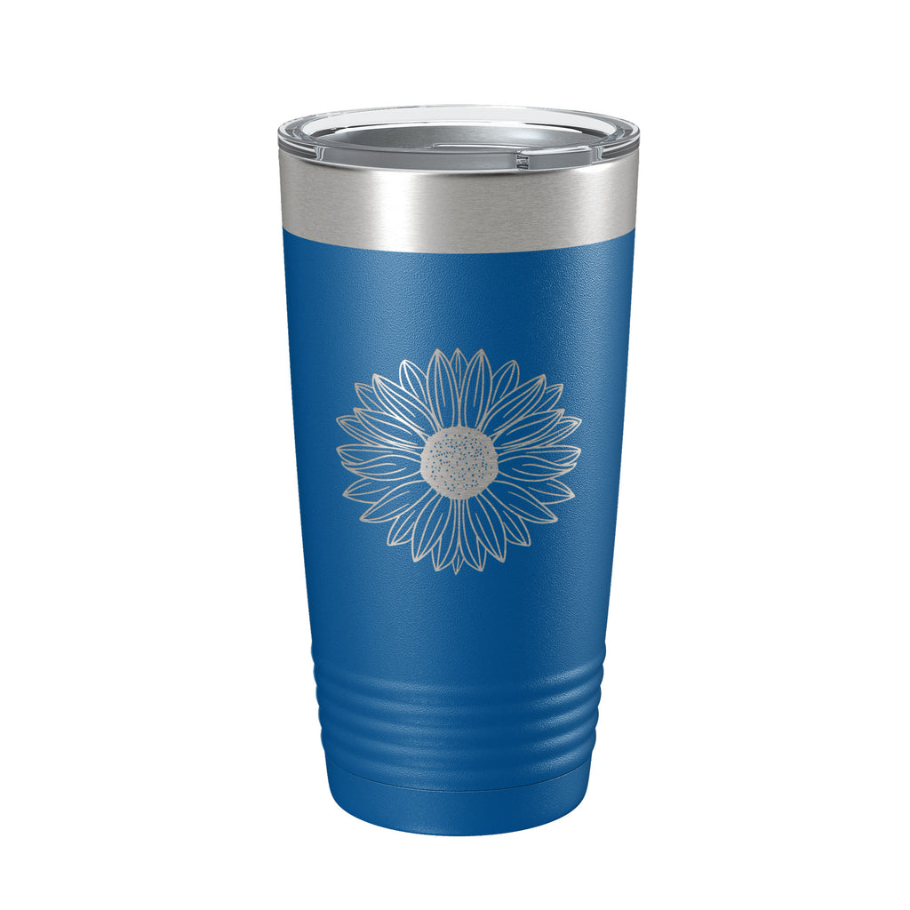 Sunflower Tumbler Sun Flower Gift For Women Travel Mug Insulated Laser Engraved Coffee Cup 20 oz