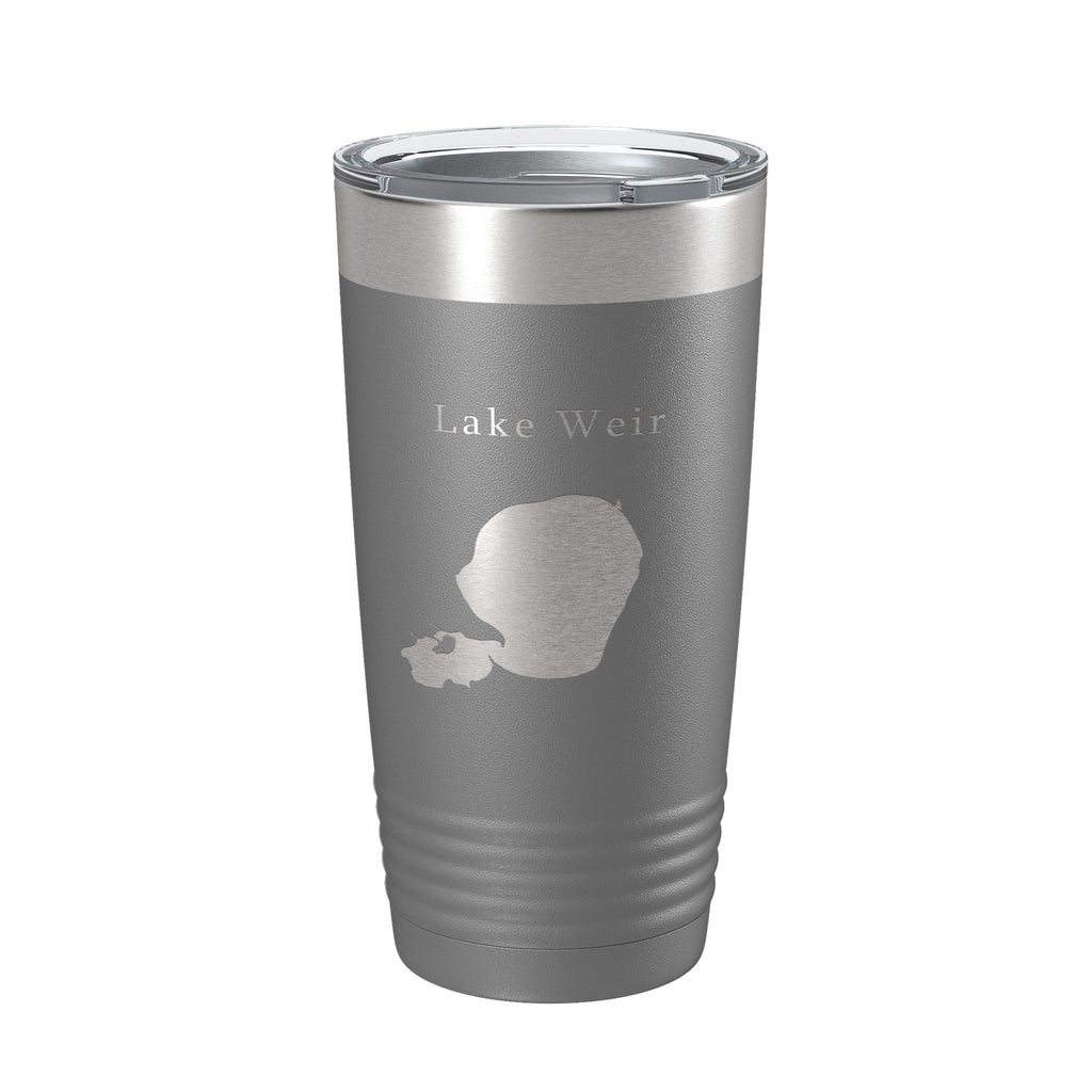 Lake Weir Map Tumbler Travel Mug Insulated Laser Engraved Coffee Cup Florida 20 oz