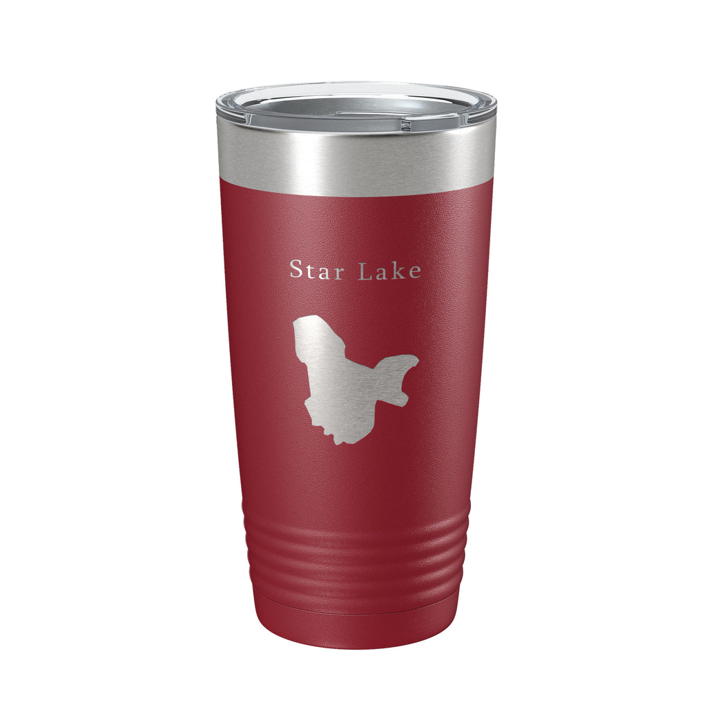 Star Lake Map Tumbler Travel Mug Insulated Laser Engraved Coffee Cup Putnam County Florida 20 oz