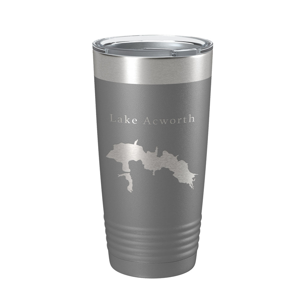 Lake Acworth Map Tumbler Travel Mug Insulated Laser Engraved Coffee Cup Georgia 20 oz