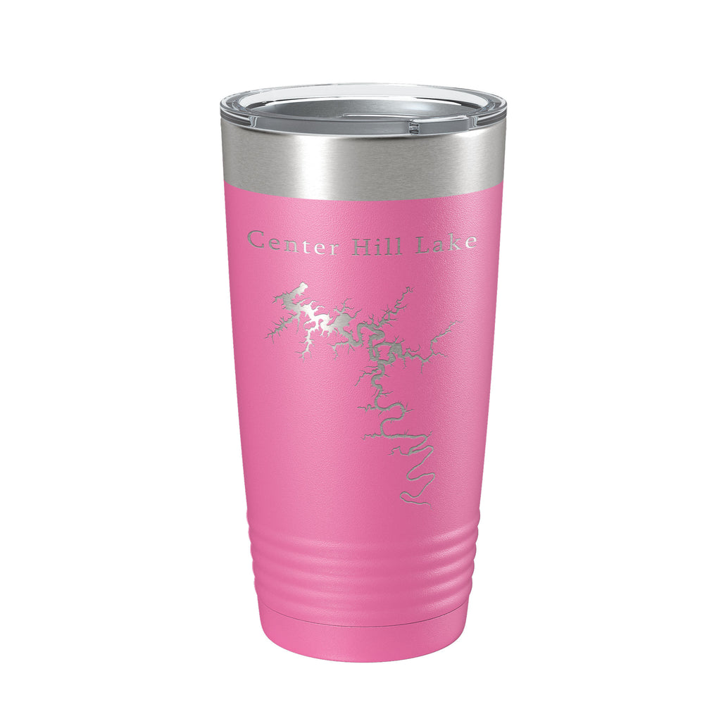 Center Hill Lake Map Tumbler Travel Mug Insulated Laser Engraved Coffee Cup Tennessee 20 oz