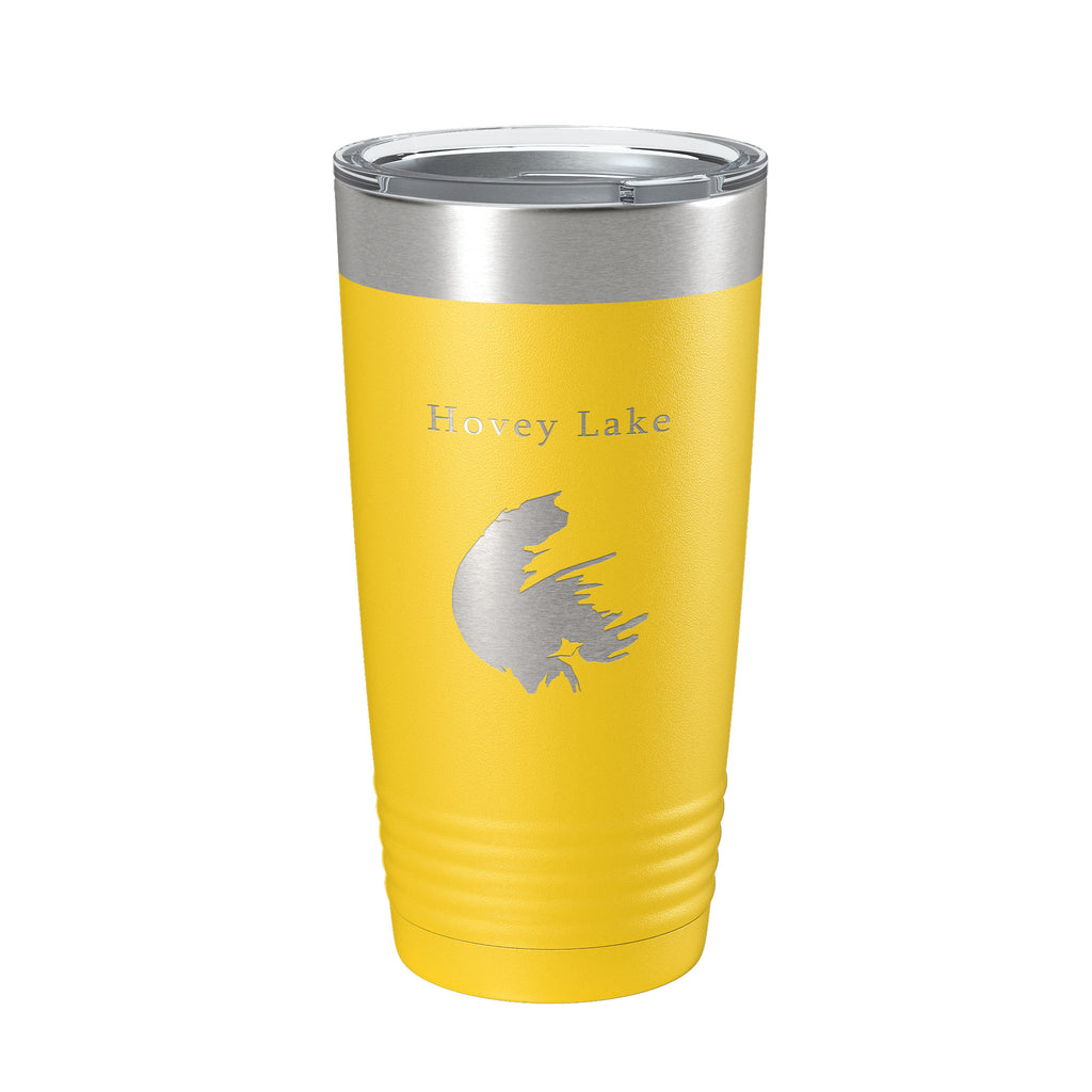 Hovey Lake Map Tumbler Travel Mug Insulated Laser Engraved Coffee Cup Ohio River Indiana 20 oz