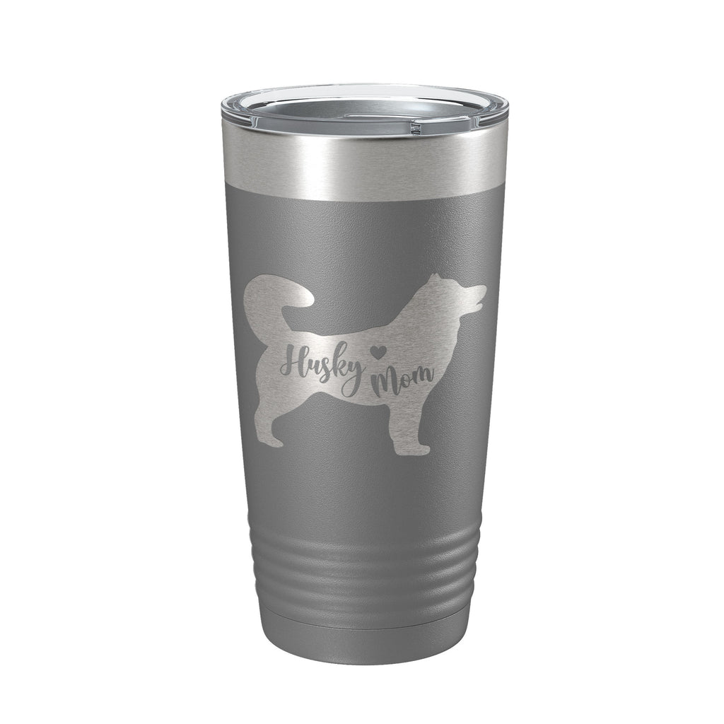 Husky Mom Tumbler Dog Travel Mug Gift Insulated Laser Engraved Coffee Cup 20 oz