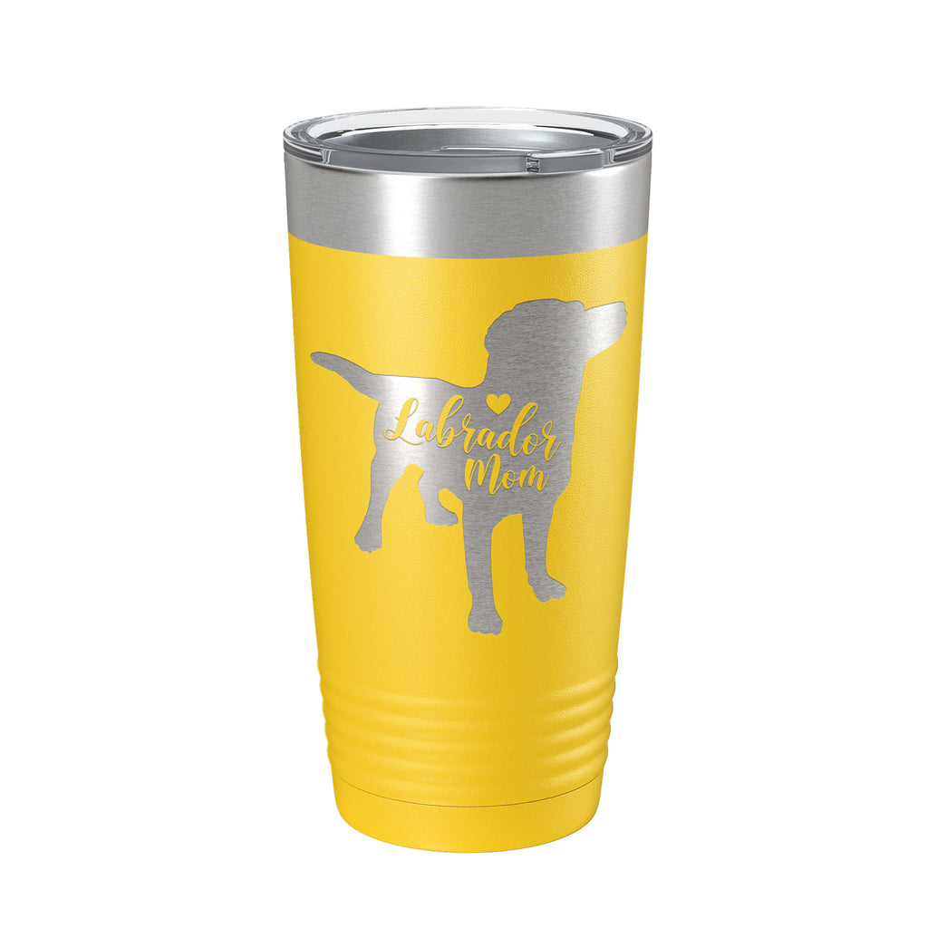 Labrador Retriever Lab Mom Tumbler Dog Travel Mug Gift Insulated Laser Engraved Coffee Cup 20 oz