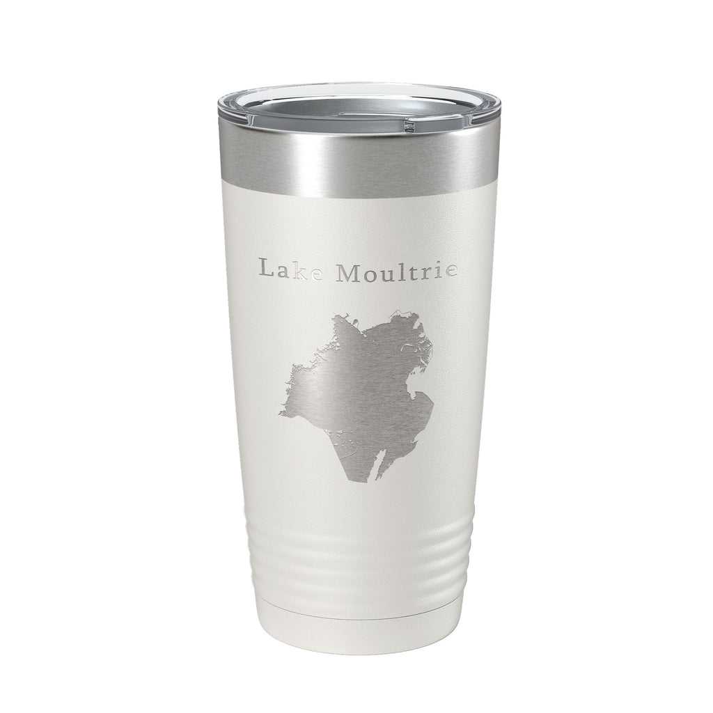 Lake Moultrie Map Tumbler Travel Mug Insulated Laser Engraved Coffee Cup South Carolina 20 oz