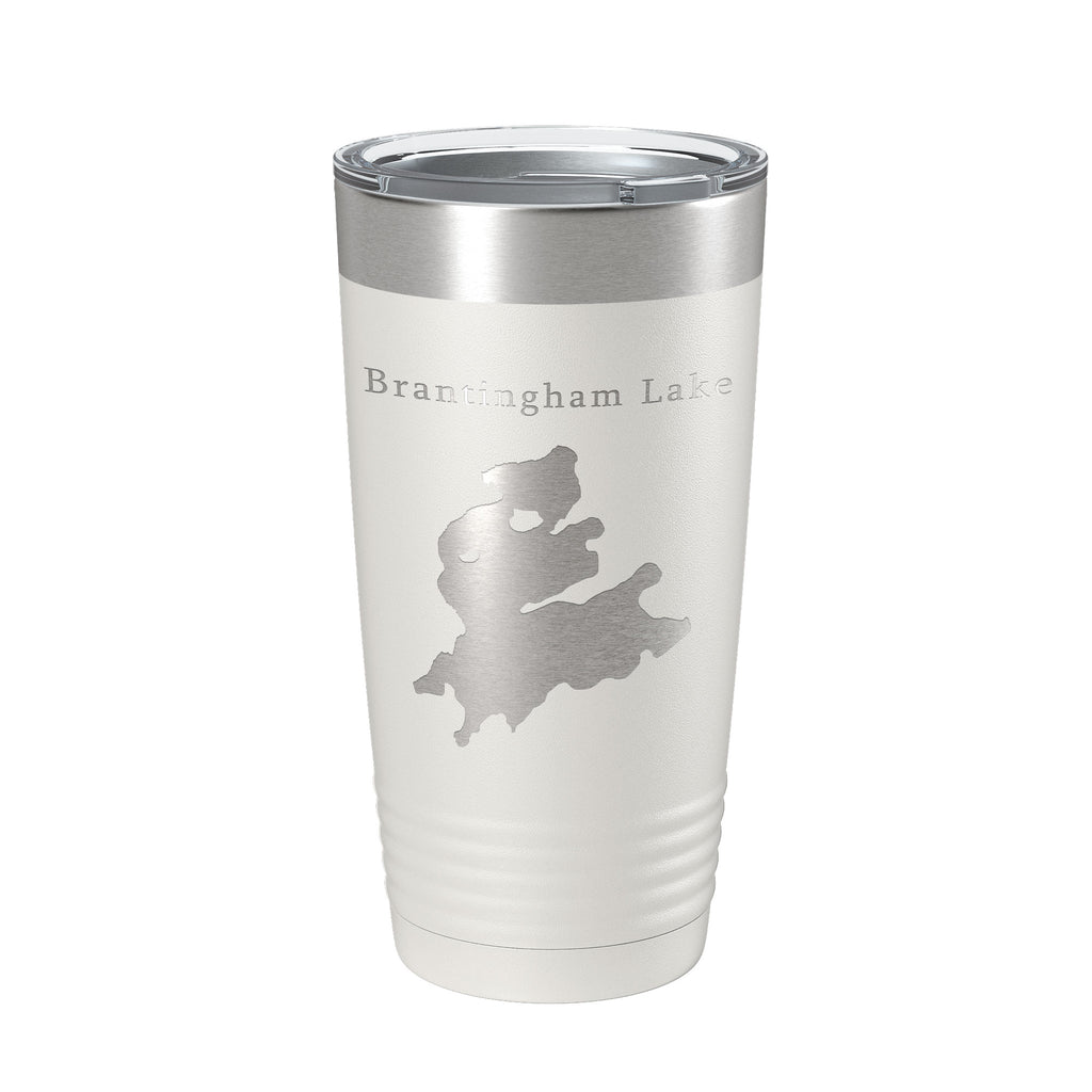 Brantingham Lake Map Tumbler Travel Mug Insulated Laser Engraved Coffee Cup New York 20 oz