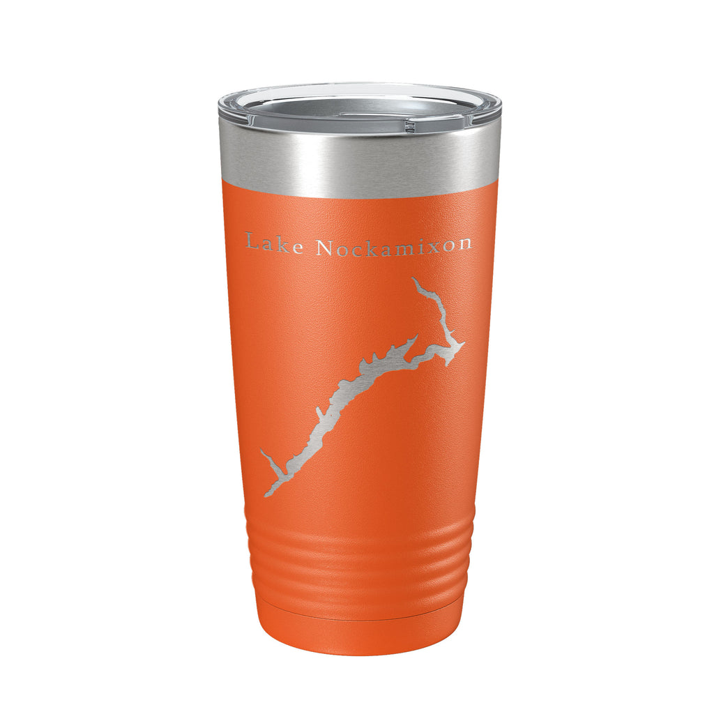 Lake Nockamixon Map Tumbler Travel Mug Insulated Laser Engraved Coffee Cup Pennsylvania 20 oz