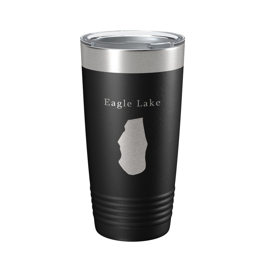 Eagle Lake Map Tumbler Travel Mug Insulated Laser Engraved Coffee Cup Pennsylvania 20 oz