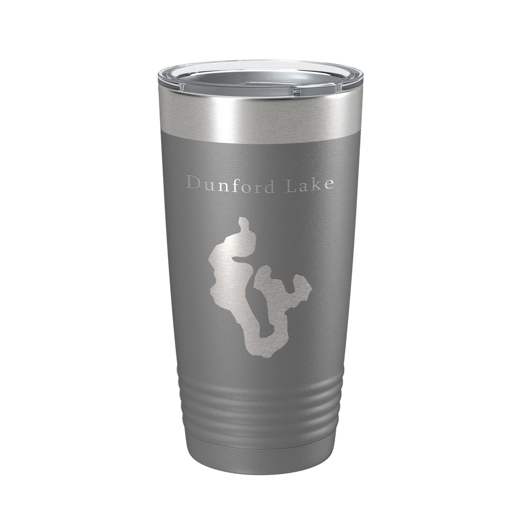 Dunford Lake Map Tumbler Travel Mug Insulated Laser Engraved Coffee Cup Florida 20 oz