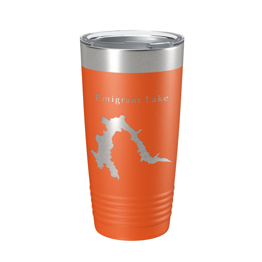 Emigrant Lake Map Tumbler Travel Mug Insulated Laser Engraved Coffee Cup Oregon 20 oz