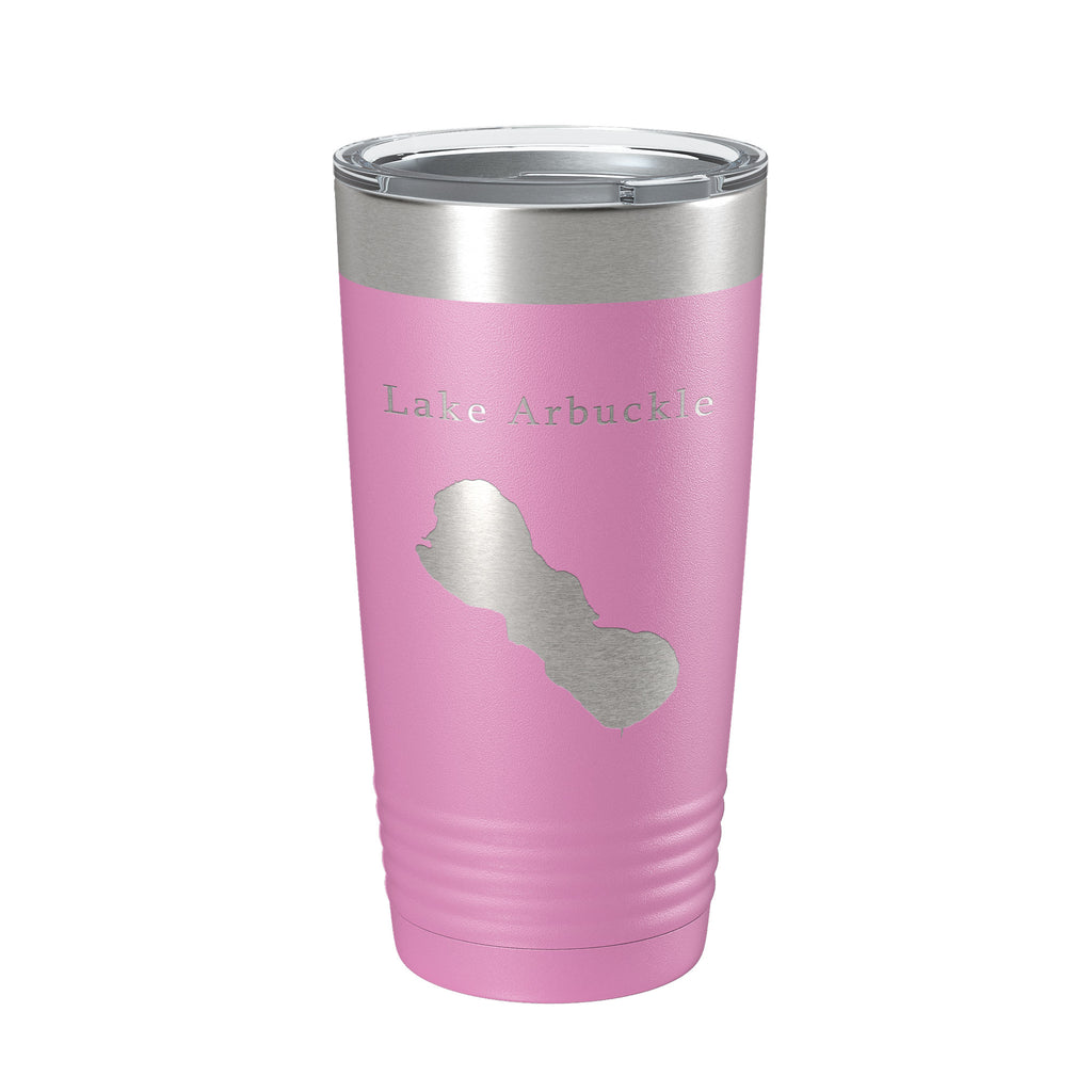 Lake Arbuckle Map Tumbler Travel Mug Insulated Laser Engraved Coffee Cup Florida 20 oz