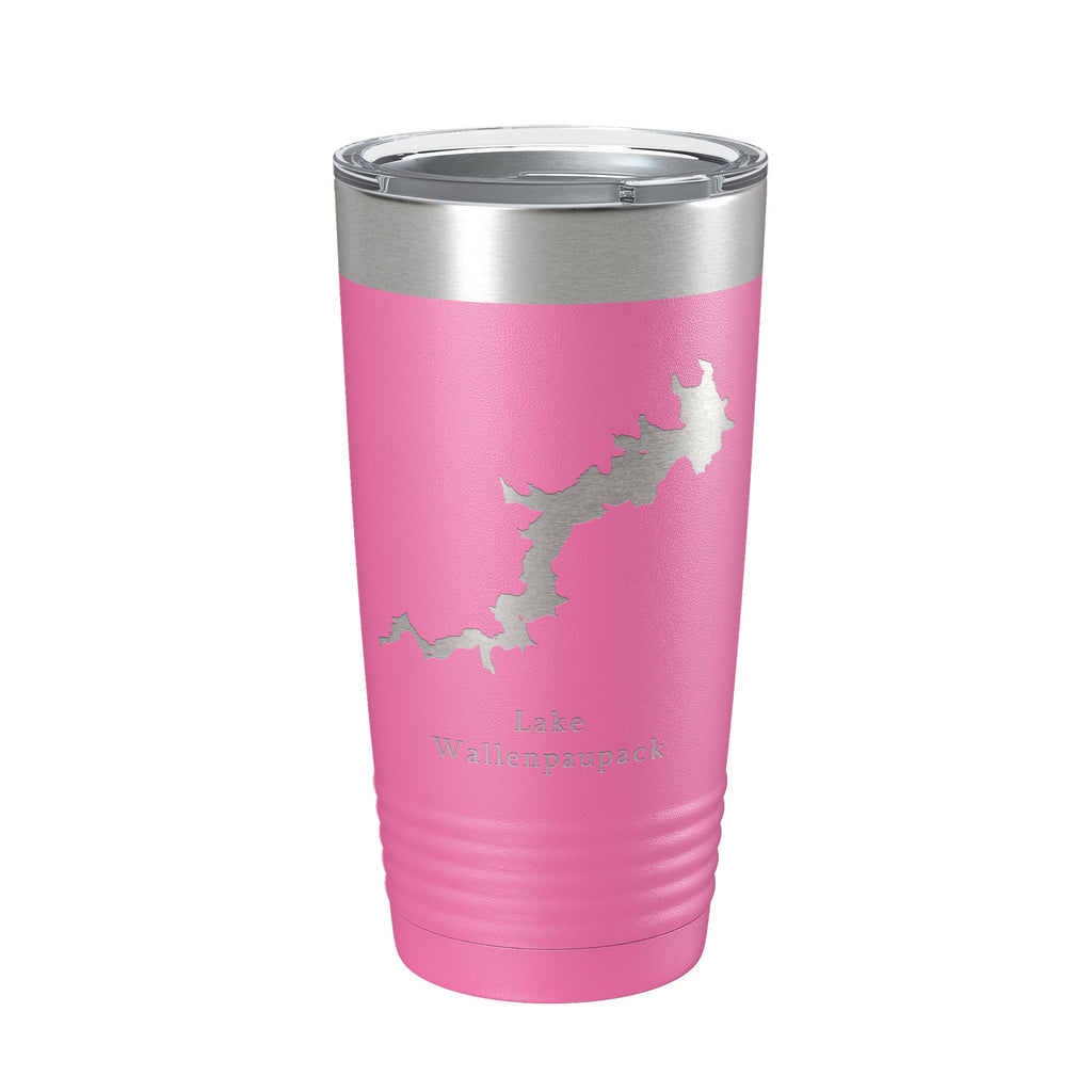 Lake Wallenpaupack Map Tumbler Travel Mug Insulated Laser Engraved Coffee Cup Pennsylvania 20 oz